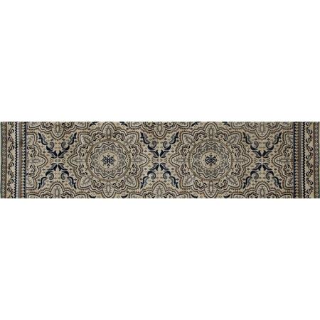 ART CARPET 2 x 8 ft. Milan Collection Fanciful Woven Area Rug Runner, Beige 24224